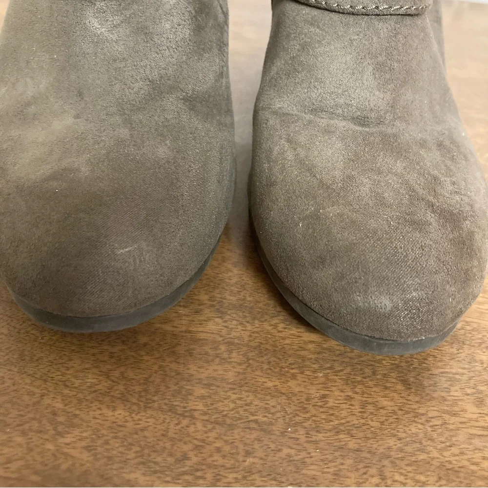 Arizona Jean Company Lady Brown Faux Suede Ankle Boots 8M